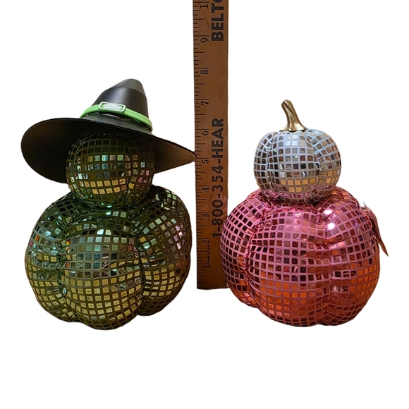 Wicked For Good Green Elphaba Pink Glinda Disco Pumpkin Witches OOAK - Picture 11 of 11